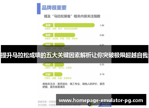 提升马拉松成绩的五大关键因素解析让你突破极限超越自我